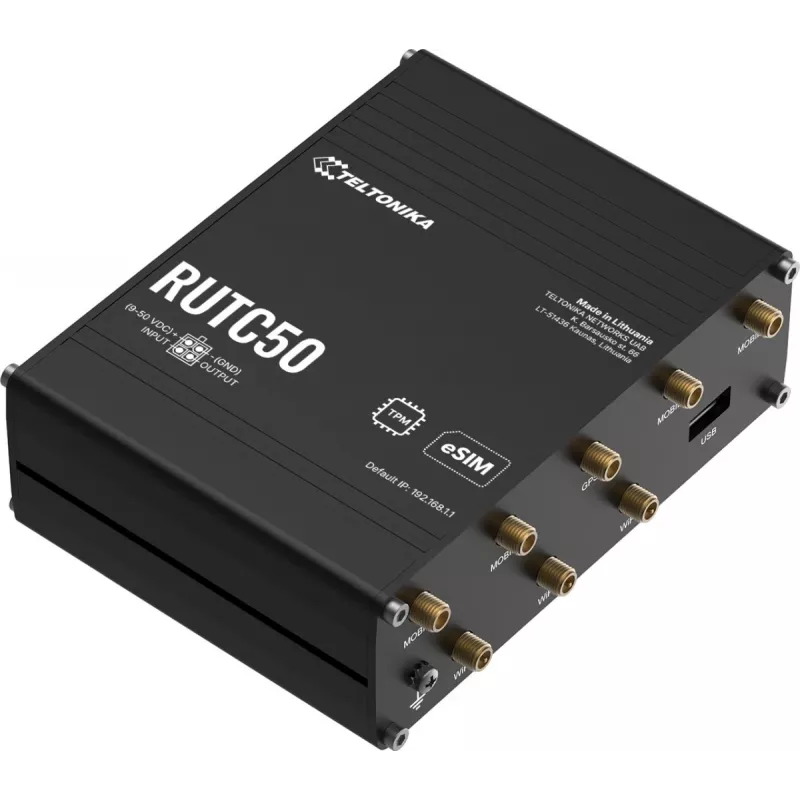 Router TELTONIKA NETWORKS RUTC50 V2 eSIM 5G/4G/LTE/3G WiFi 6