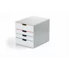 Durable VARICOLOR MIX 4 unidade de gavetas em plástico cinzento 4 gavetas
