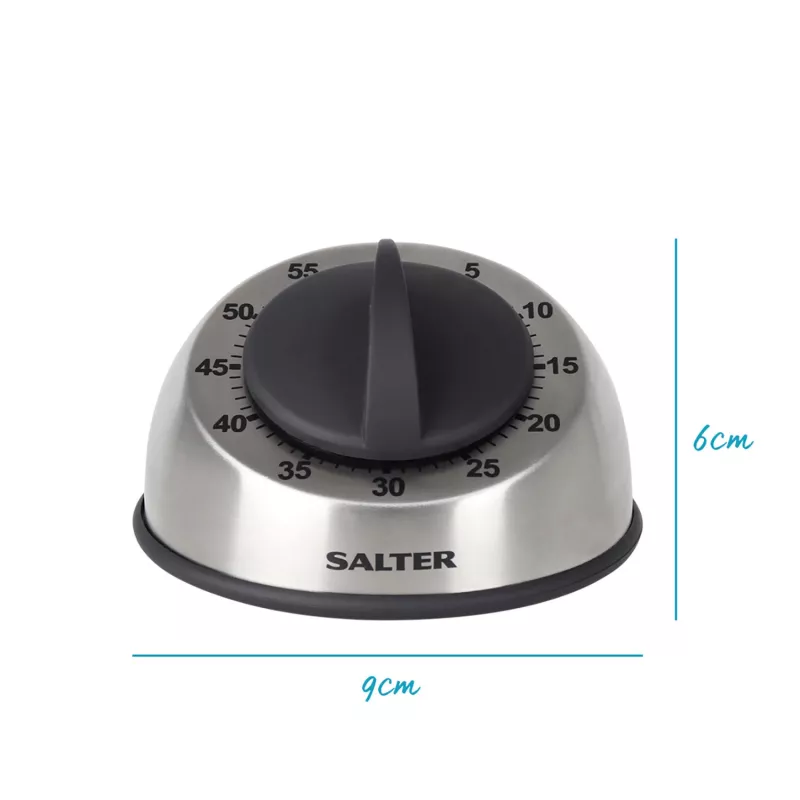 Temporizador de cozinha mecânico Salter 338 SSBKXR15