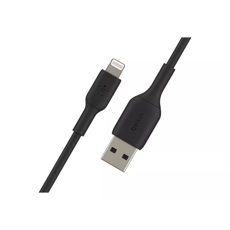 CABO USB BELKIN PVC USB-A - LIGHTNING, 1M, PRETO