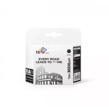 Cartucho de tinta TB Print BH-302XLBR (preto) compatível com F6U68AE