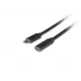 Cabo USB-C para USB-C LANBERG CA-USBE-20CC-0005-BK, USB 3.2 Gen 1 (5 Gbit/s), 0,5 m, preto
