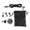 Microfone com clipe PULUZ 3,5mm jack 6m