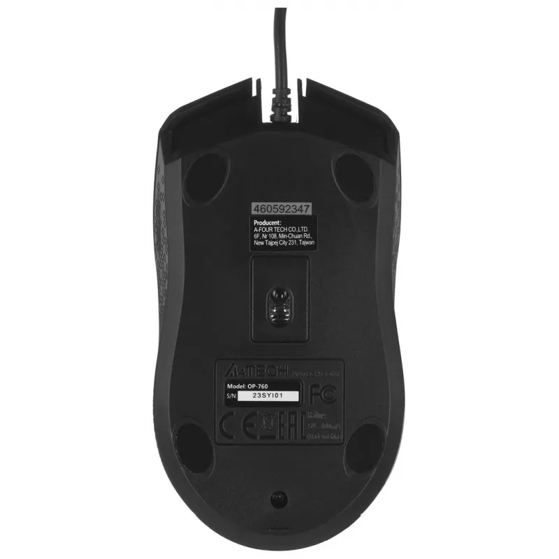 Rato A4Tech OP-760 USB Type-A ótico 1200 DPI