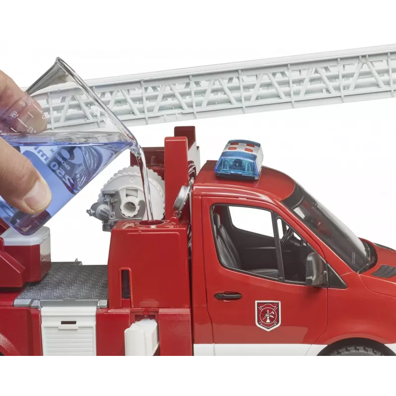 Carro de bombeiros BRUDER 02673 vermelho branco plástico ABS 4 anos
