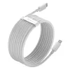 Kit de cabos de dados Baseus Simple Wisdom USB-C para Lightning PD 20W (2 unid./conjunto) 1,5m branco