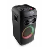 Altifalante de festa JVC XS-EP514B — altifalante portátil estéreo, 150W RMS, Bluetooth 5.0, TWS, bateria de 4000mAh, karaoke, FM, preto