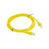 PATCHCORD Cat.5E UTP 1,5 m amarelo FLUKE PASSED LANBERG pack de 10