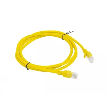 PATCHCORD Cat.5E UTP 1,5 m amarelo FLUKE PASSED LANBERG pack de 10