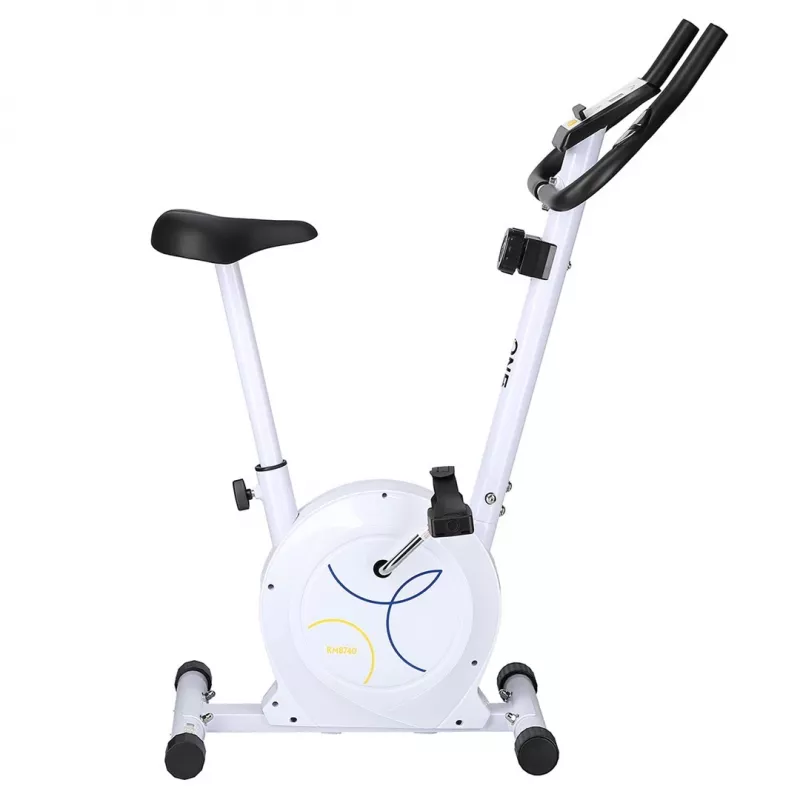 Bicicleta estática magnética One Fitness RM8740 branca