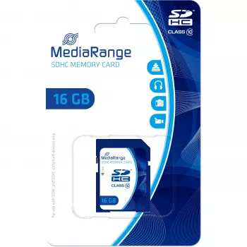 Cartão de memória MediaRange 16GB SDHC Class 10 MR963