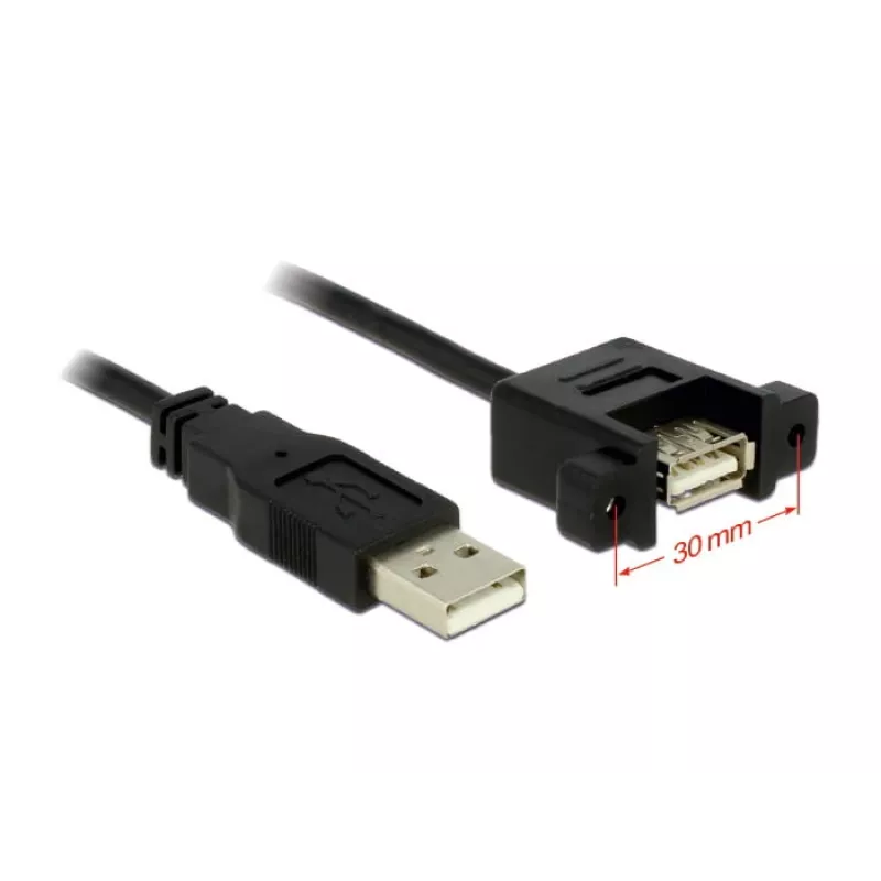 Cabo USB DeLOCK 1m 2xUSB2.0-A