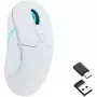 Rato gaming Keychron M3 destro RF sem fios + Bluetooth ótico 26000 DPI branco
