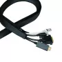 LogiLink KAB0083 bainha para cabos com fecho de correr, 50 mm, 5 m, preta
