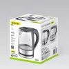 Maestro MR-062-BLACK chaleira elétrica de vidro, 1630 W, 1,2 L