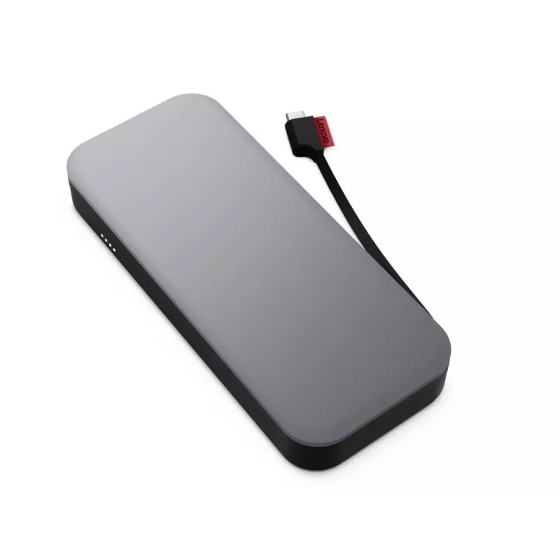 Powerbank para portátil Lenovo Go USB-C (20.000 mAh), iões de lítio, preto-cinzento, USB Type-A e Type-C