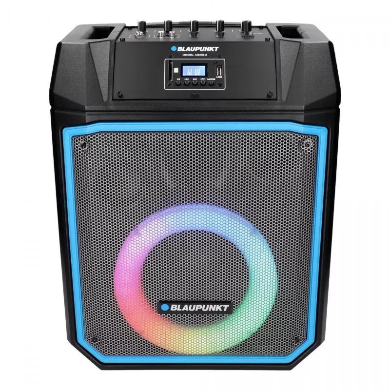 Sistema de áudio MB08.2 PLL FM USB/SD/BT Karaoke LED