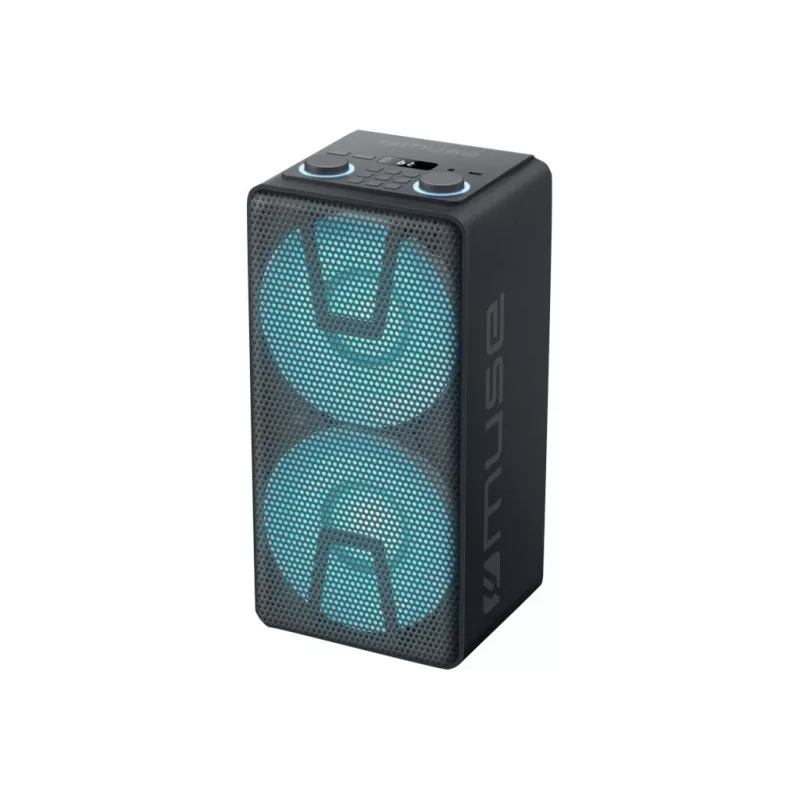 Altifalante Muse Party Box M-1805 DJ 150 W ligação sem fios preto Bluetooth