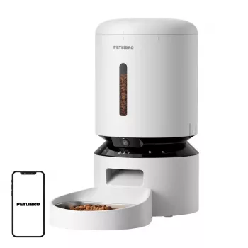Comedouro Petlibro Granary com câmara, 5L (branco)