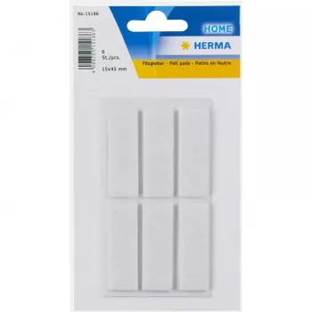 Etiqueta autoadesiva HERMA 15186 retangular branca 15x45mm 6 unid.