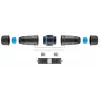 Goobay Outdoor (IP68) conector de cabo de rede, CAT 6A não blindado, UTP – à prova de pó e água, régua de terminais para montagem LSA (sem ferramentas) (44416)