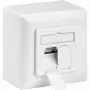 Wentronic Goobay tomada universal CAT 6 incl. moldura de montagem à superfície, branco - 2x tomada de rede RJ45 blindada (68244)