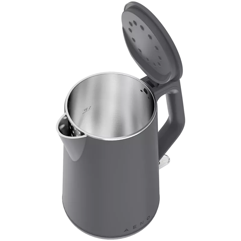 Chaleira elétrica AENO EK4: 1850-2200W, 1,5L, Strix, parede dupla, exterior frio, desligamento automático, proteção contra funcionamento a seco