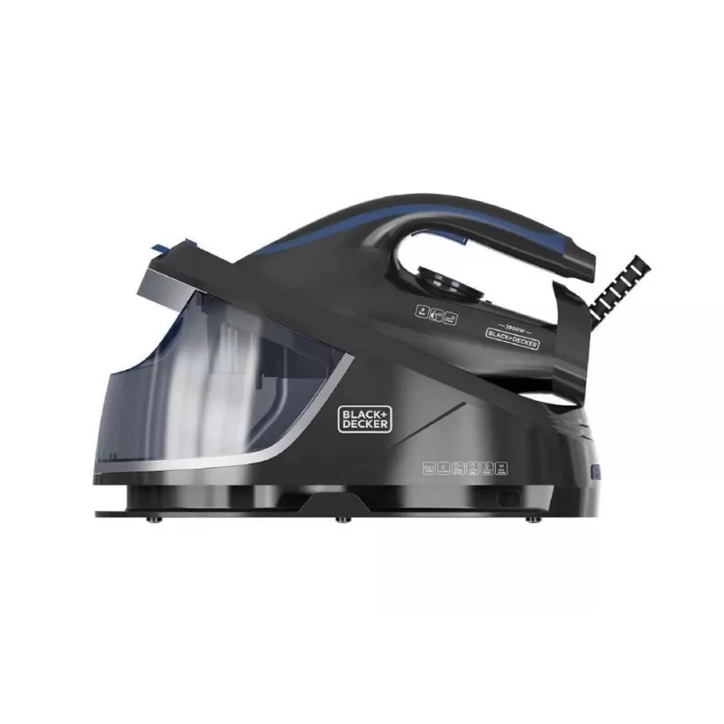 Gerador de vapor Black+Decker BXSS2800E 2800W, 8 bar, depósito 1,5 L, vapor contínuo 130 g/min, golpe de vapor 400 g/min