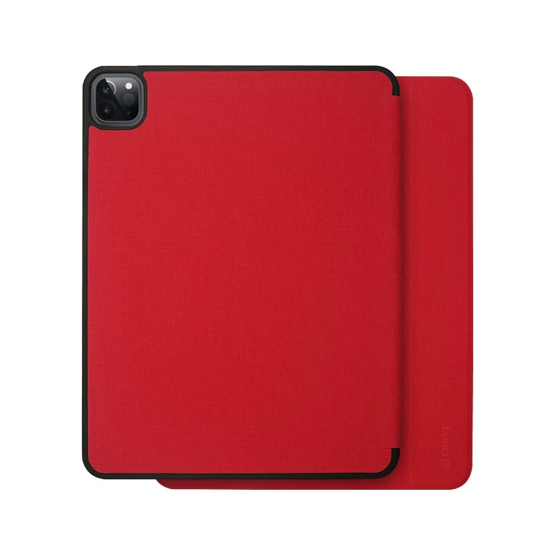 Crong FlexFolio CRG-FXF-IPD112-RED capa tipo folio para iPad Air 11 M3 (2025)/M2 (2024), iPad Air 10.9 (5-4 ger.), iPad Pro 11 (2022-2021), 27,7 cm (10,9″), com suporte para Apple Pencil, vermelha