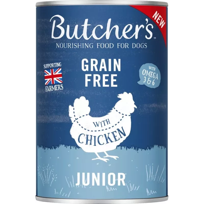 BUTCHER'S Original Junior Mega-Pack-Mix – comida húmida para cães – 6 x 400 g