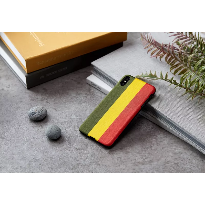 Capa para smartphone man and wood para iPhone XS Max – modelo Reggae, preto