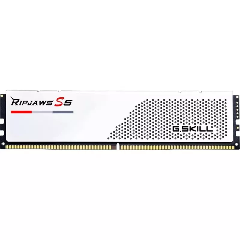 DIMM 32 GB DDR5-6000, memória branca, F5-6000J2836G16GX2-RS5W, Ripjaws S5, INTEL XMP