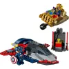 Conjunto de construção LEGO Marvel Super Heroes Capitão América Thanos 76319 — 107 peças, 2 minifiguras, idade 4+
