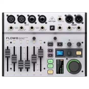 Mesa de mistura digital Behringer FLOW 8 — mesa de mistura com interface de áudio USB de 8 canais