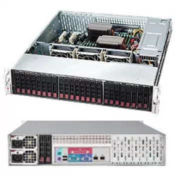 Supermicro SC216 BAC-R920LPB - Rack - montável em rack - 2U - ATX melhorado e alargado - SATA/SAS - Hot-Swap 920 Watt - Preto