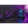 Caixa de PC Midi-Tower TACENS Mars Gaming MCPRISMA, preta, vidro temperado, compatível com ATX/Micro-ATX/Mini-ITX, 2x 3,5