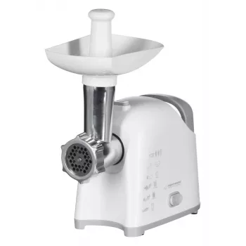 Picadora de carne ESPERANZA EKM033, 2200 W, branco, lâmina de aço inoxidável, marcha atrás, acessório para salsichas, acessório kebbe