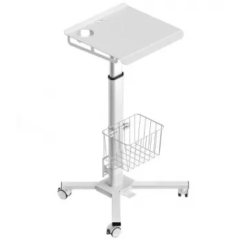 Suporte móvel para secretária ONKRON LMG30-W ajustável, branco