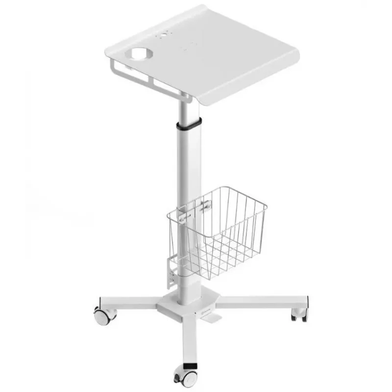 Suporte móvel para secretária ONKRON LMG30-W ajustável, branco