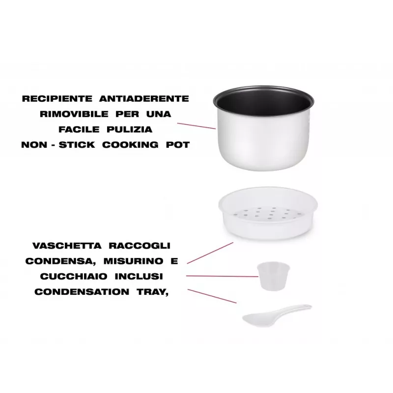 Panela de arroz e vaporizador Beper P101VAP002