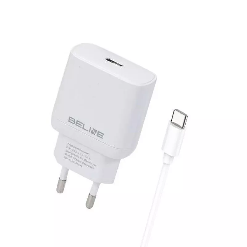 Carregador 30W USB-C Beline Beli02177 branco com cabo USB-C
