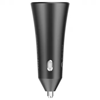 Carregador de carro Xiaomi 37 Watt porta dupla preto, preto