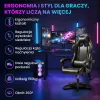 Extralink Gaming | Cadeira de gaming | Escritório, giratória, assento concha, preto, G-524
