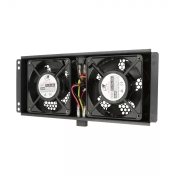 Ventilador de arrefecimento Extralink 2 FANS ROOF COOLING UNIT 220V AC preto metal