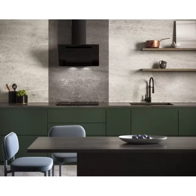 Exaustor de parede vertical Eco Duo Glass preto