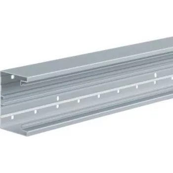 Calha de parede Hager (C x L x A) 2000 x 100 x 68 mm BRA651001ELN 1 unid. alumínio (BRA651001ELN)