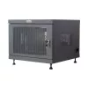 Prateleira de rack TECHLY 367652 organizador de cabos com fixação adesiva 3M, aço, 550×550×410 mm, preto
