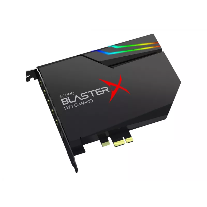 Placa de som Creative Sound BlasterX AE-5 Plus Black PCI-e RGB Gaming