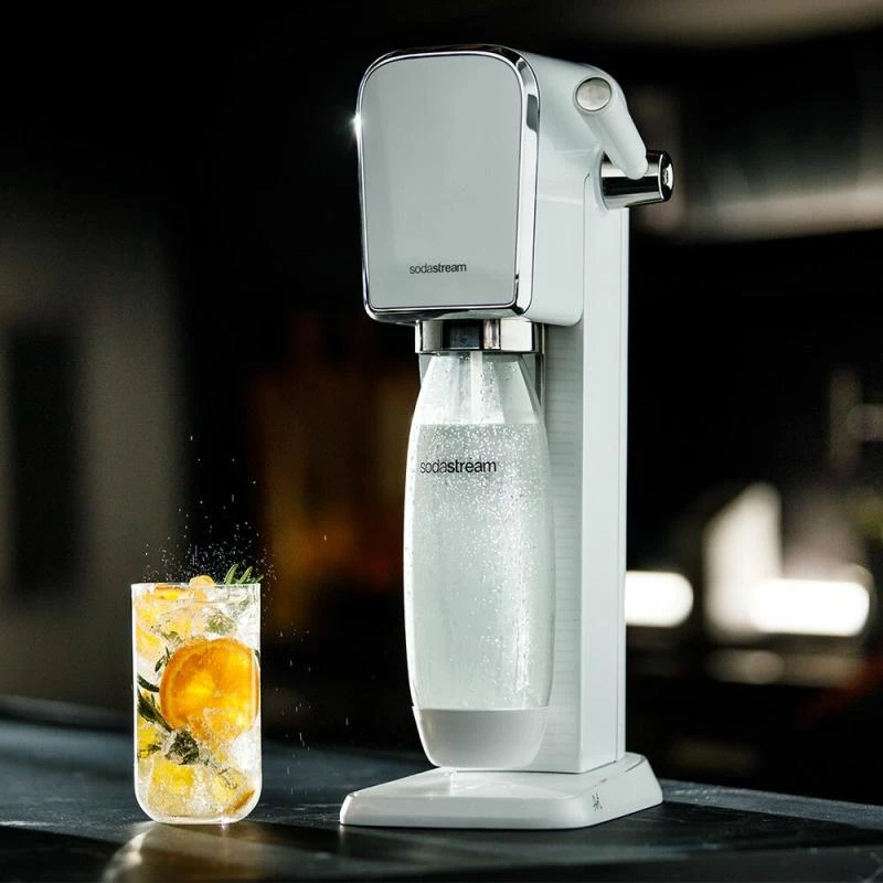 Máquina de gaseificar SodaStream ART branca QC incl. 1 garrafa PET de 1L (1013511310)