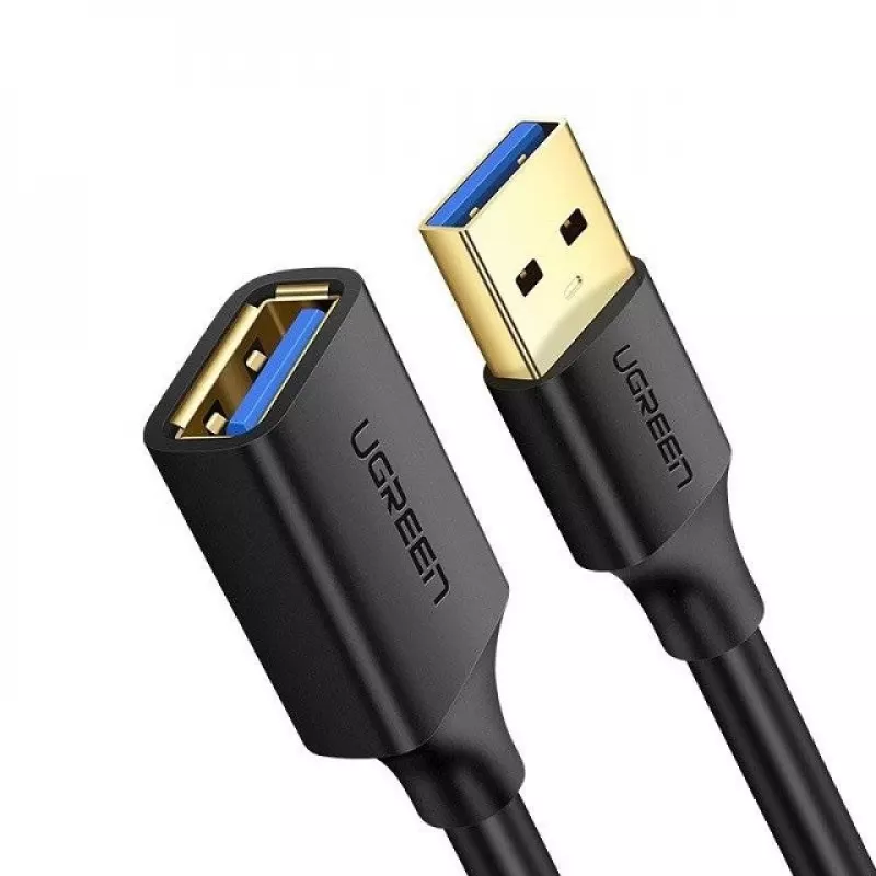 Adaptador de extensão Ugreen USB 3.0 (fêmea) para USB 3.0 (macho) 2 m (preto)